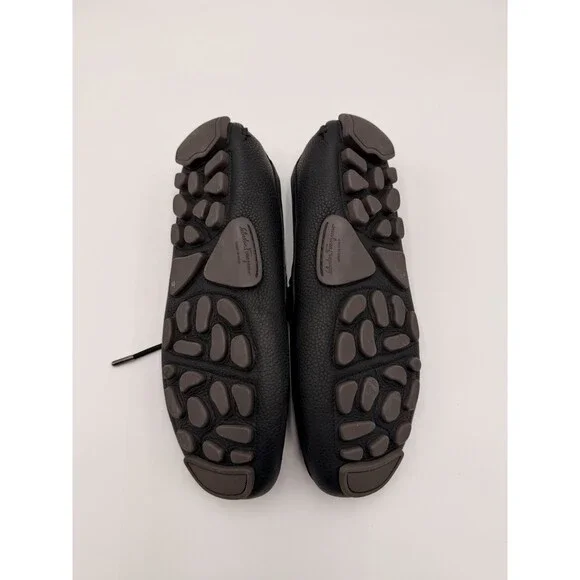 Salvatore Ferragamo Atlante men's driving Black Leather loafers Size 5.5EEE - Picture 7 of 7